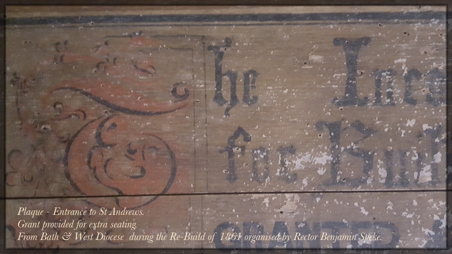 Wooden Plaque recording a grant of £20 for additional accommodation in 1861