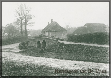 1905 Packhorse Bridge and Ford. Dowlish Wake.