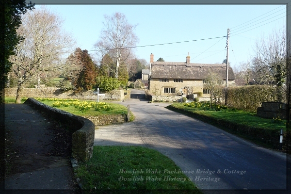 2019, Feb. Village Green, Packhorse Bridge and Dower House