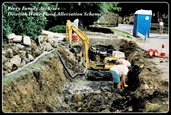 Area near Chestnut Tree and Bench during Flood Alleviation Work 95/97