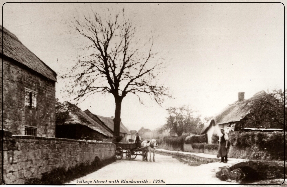 Blacksmith in Village Street, Dowlish Wake - 1920s