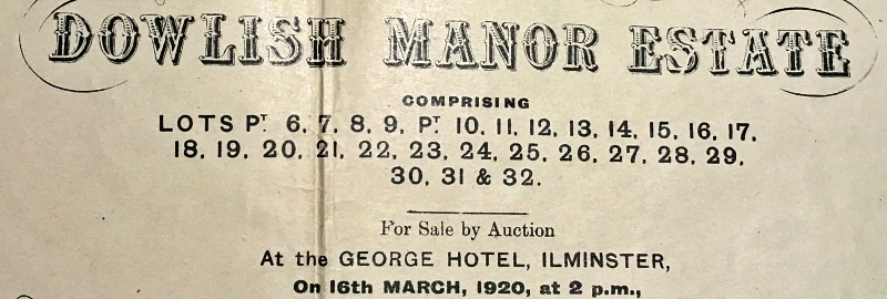 Dowlish Manor Estate Sale Details