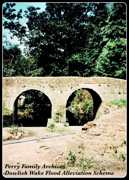 Dowlish Wake Packhorse Bridge - Re-Building 1995-1997