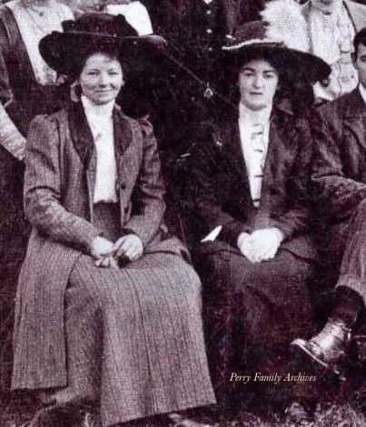 Wedding Guests at Dowlish Wake Wedding in 1910.