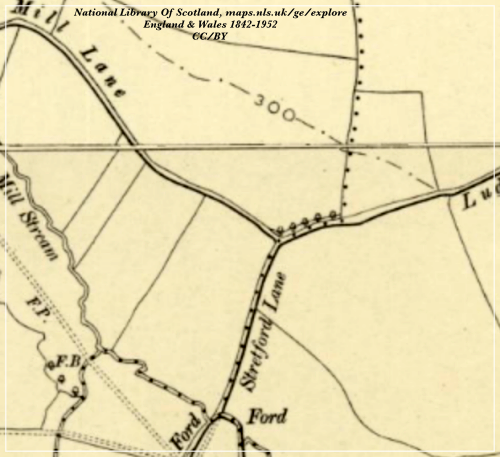1842-1952 Stretford Lane near Dowlish Wake