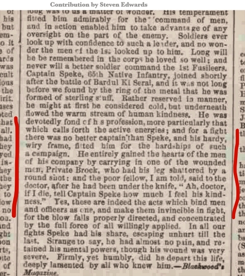 Newspaper Cutting contributed by Steven Edwards