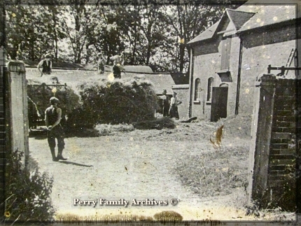 Perrys Archive Photograph-Hayrick in farmyard