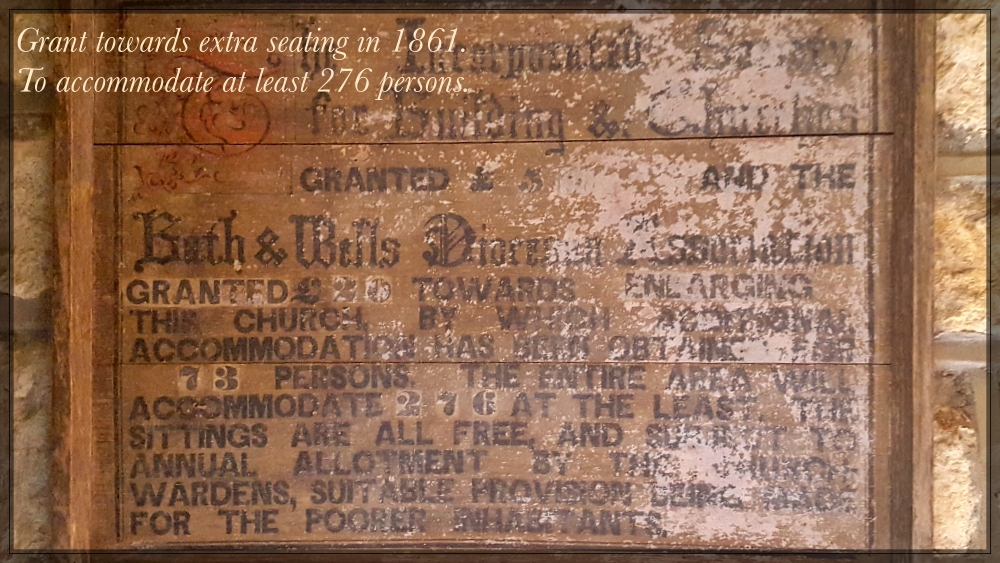 Original Wooden Plaque from 1861.