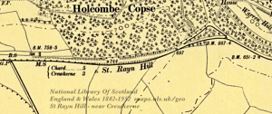 St Rayn Hill, Above Chillington on the A30