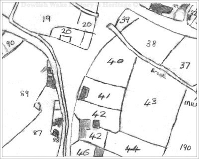 Drawing showing plot 40.